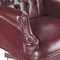 Alera Traditional Series Wing-Back Swivel/Tilt Chair, Mahogany Finish/Oxblood Vinyl ALECE41VY31MY