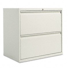 Alera Two-Drawer Lateral File Cabinet, 30w x 19-1/4d x 29h, Light Gray ALELA523029LG
