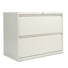 Alera Two-Drawer Lateral File Cabinet, 36w x 19-1/4d x 29h, Light Gray ALELA523629LG