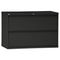 Alera Two-Drawer Lateral File Cabinet, 42w x 19-1/4d x 29h, Black ALELA544229BL