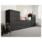 Alera Two-Drawer Lateral File Cabinet, 42w x 19-1/4d x 29h, Black ALELA544229BL