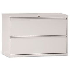 Alera Two-Drawer Lateral File Cabinet, 42w x 19-1/4d x 29h, Light Gray ALELA544229LG