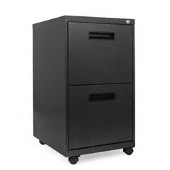 Alera Two-Drawer Mobile Pedestal File, 15-7/8w x 19-3/4d x 28-1/4h, Charcoal ALEPA542820CH
