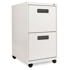 Alera Two-Drawer Mobile Pedestal File, 15-7/8w x 19-3/4d x 28-1/4h, Light Gray ALEPA542820LG