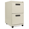 Alera Two-Drawer Mobile Pedestal File, 15-7/8w x 19-3/4d x 28-1/4h, Putty ALEPA542820PY