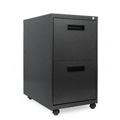 Alera Two-Drawer Mobile Pedestal File, 15-7/8w x 23-1/4d x 28-1/4h, Charcoal ALEPA542823CH