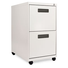 Alera Two-Drawer Mobile Pedestal File, 15-7/8w x 23-1/4d x 28-1/4h, Light Gray ALEPA542823LG