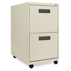 Alera Two-Drawer Mobile Pedestal File, 15-7/8w x 23-1/4d x 28-1/4h, Putty ALEPA542823PY