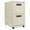 Alera Two-Drawer Mobile Pedestal File, 15-7/8w x 23-1/4d x 28-1/4h, Putty ALEPA542823PY