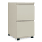 Alera Two-Drawer Mobile Pedestal File With Full-Length Pull, 15-7/8w x 19-1/4d, Putty ALEPB542819PY