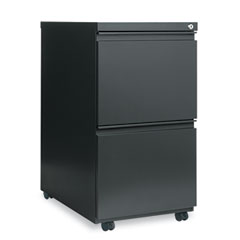Alera Two-Drawer Mobile Pedestal File With Full-Length Pull, 15-7/8w x 23d, Charcoal ALEPB542823CH