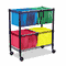 Alera Two-Tier Rolling File Cart, 26w x14d x 29-1/2h, Black ALEFW601426BL