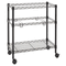 Alera Two-Tier Rolling File Cart, 26w x14d x 29-1/2h, Black ALEFW601426BL