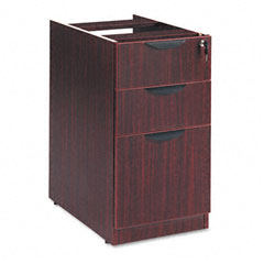Alera Valencia 2 Box/1 File Full Pedestal, 15-5/8w x 22-7/8d x 28-1/2h, Mahogany ALEVA532822MY