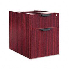 Alera Valencia Series 3/4 Box/File Pedestal, 15-5/8w x 22-7/8d x 19-1/4h, Mahogany ALEVA552222MY