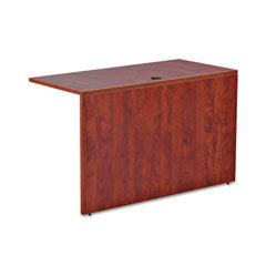 Alera Valencia Series Bridge, 47-1/4w x 23-5/8d, Medium Cherry/Charcoal ALEVA244824MC