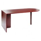 Alera Valencia Series D-Top Desk, 72w x 36d x 29-1/2h, Mahogany ALEVA277236MY