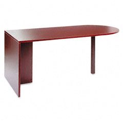 Alera Valencia Series D-Top Desk, 72w x 36d x 29-1/2h, Mahogany ALEVA277236MY