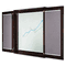 Alera Valencia Series Presentation Cabinet, 47-1/4w x 4-3/4d x 47-1/4h, Mahogany ALEVA314848MY