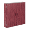 Alera Valencia Series Presentation Cabinet, 47-1/4w x 4-3/4d x 47-1/4h, Medium Cherry ALEVA314848MC