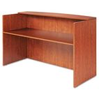 Alera Valencia Series Reception Desk w/Counter, 71w x 35-1/2d x 44-3/4h, Medium Cherry ALEVA327236MC