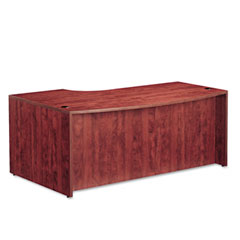 Alera Valencia Series Right-Hand Porkchop Desk Shell, 72w x 48d x 29-1/2h, Med. Cherry ALEVA22R7248MC