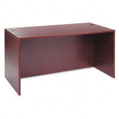 Alera Valencia Series Straight Front Desk Shell, 59-1/8w x 29-1/2d x 29-1/2h, Mahogany ALEVA216030MY