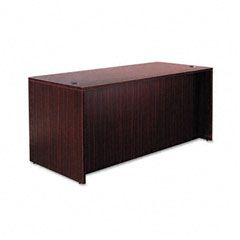 Alera Valencia Series Straight Front Desk Shell, 65w x 29-1/2d x 29-1/2h, Mahogany ALEVA216630MY