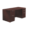 Alera Valencia Series Straight Front Desk Shell, 65w x 29-1/2d x 29-1/2h, Mahogany ALEVA216630MY