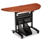 Alera Valencia Series Table Top, Half-Round, 48w x 24d, Medium Cherry ALEVA72HR4824MC