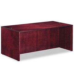 Alera Verona Veneer Straight Front Desk Shell, 71w x 35-1/2d x 29-1/2h, Mahogany ALERN217236MM