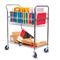 Alera Wire Mail Cart, 2-Shelf, 34-1/4w x 21-1/2d x 39-1/2h, Chrome ALEMC343722CR
