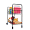 Alera Wire Mail Cart, 2-Shelf, 34-1/4w x 21-1/2d x 39-1/2h, Chrome ALEMC343722CR