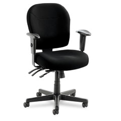 Alera Wrigley Series 24/7 High Performance Mid-Back Multifunction Chair, Black ALEWR42TFB10B