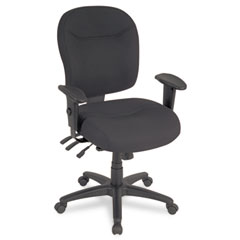 Alera Wrigley Series High Performance Mid-Back Multifunction Chair, Black ALEWR42FB10B