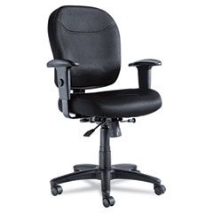 Alera Wrigley Series Mesh Mid-Back Chair, Black ALEWR42BME10B