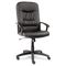 Alera York Series High-Back Swivel/Tilt Chair, Black Leather ALEYK41LS10B