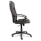 Alera York Series High-Back Swivel/Tilt Chair, Black Leather ALEYK41LS10B