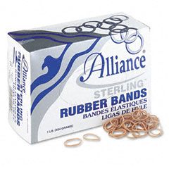 Alliance Sterling Ergonomically Correct Rubber Band, #10, 1-1/4 x 1/16, 5000 Bands/1lb Bx ALL24105