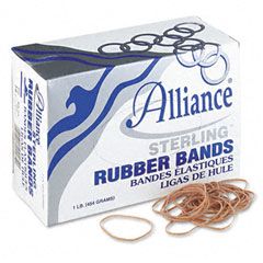Alliance Sterling Ergonomically Correct Rubber Band, #16, 2-1/2 x 1/16, 2300 Bands/1lb Bx ALL24165