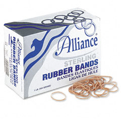 Alliance Sterling Ergonomically Correct Rubber Bands, #14, 2 x 1/16, 3100 Bands/1lb Box ALL24145