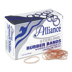 Alliance Sterling Ergonomically Correct Rubber Bands, #18, 3 x 1/16, 1900 Bands/1lb Box ALL24185