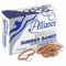 Alliance Sterling Ergonomically Correct Rubber Bands, #54, Assorted Sizes, 1lb Box ALL24545