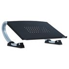 Allsop Adjustable Curve Notebook Stand, 15 x 11 1/2 x 6, Black/Silver ASP30498