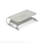 Allsop Metal Desktop Printer/Monitor Stand, 19 x 12 1/2 x 6, Pewter ASP27873