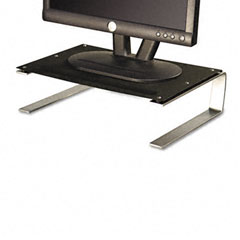 Allsop Redmond Monitor Stand, 14 5/8 x 11 x 4 1/4, Black/Gray/Silver ASP29248