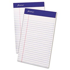 Ampad Evidence Perf Top Pads, Jr. Legal Rule, 5 x 8, White, 50-Sheet, Dozen ESS20304