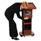 AmpliVox Exec. Adjustable Sound Column Lectern, Wireless, 21w x 15d x 46-1/2h, Mahogany APLSW505AMH