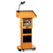 AmpliVox Exec. Adjustable Sound Column Lectern, Wireless, 21w x 15d x 46-1/2h, Medium Oak APLSW505AMO