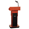 AmpliVox Executive Adjustable Sound Column Lectern, 21w x 15d x 46-1/2h, Mahogany APLS505AMH
